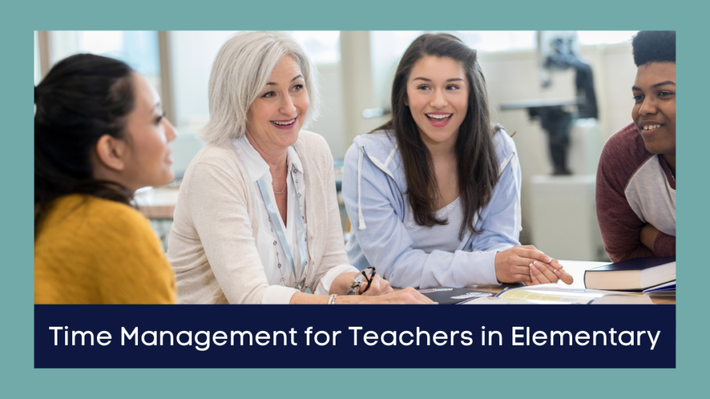 time management for teacher - a group of 4 teachers planning