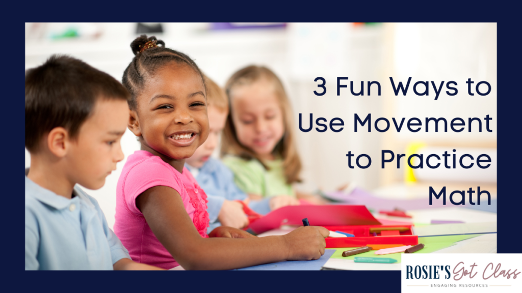 children in a classroom smiling as they are beginning to practice math