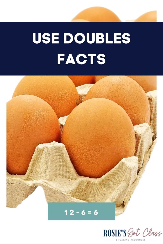 eggs in a carton to show the number 6 doubled