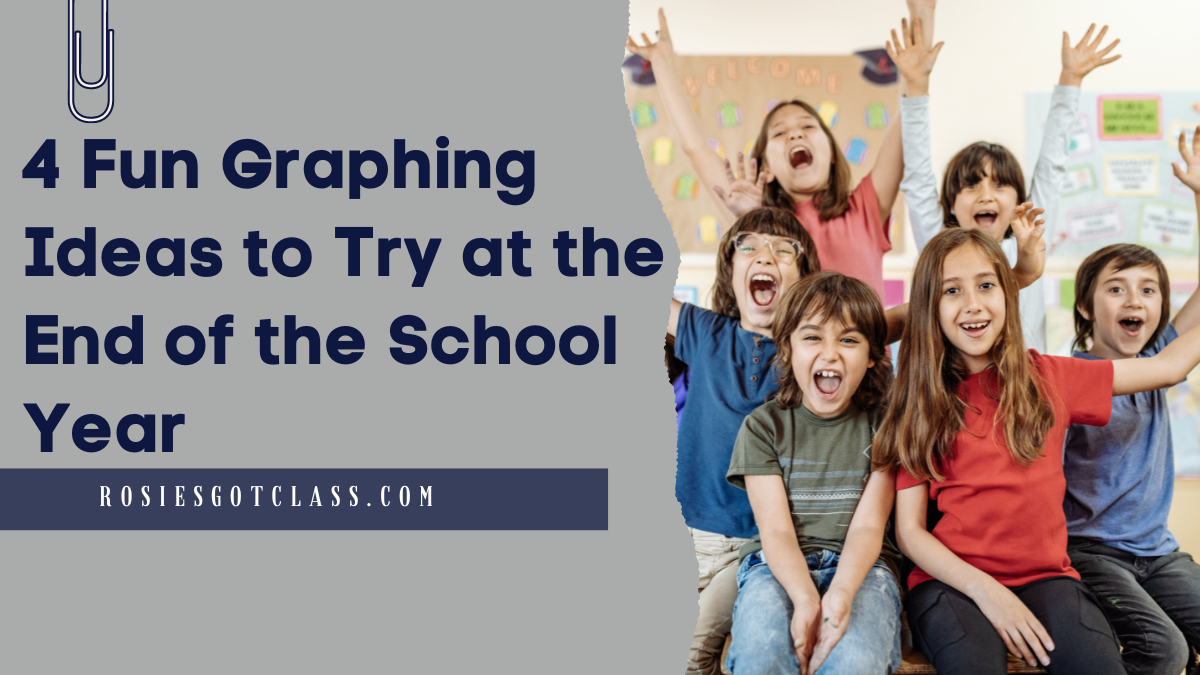 6 excited elementary students in a classroom