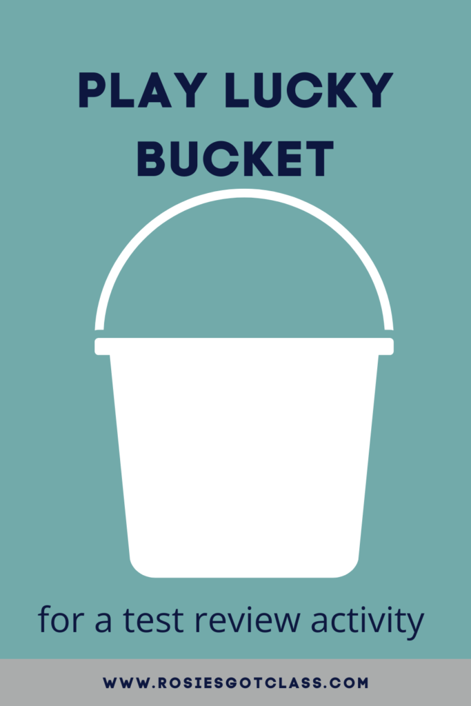 picture of a bucket to use for a math review game