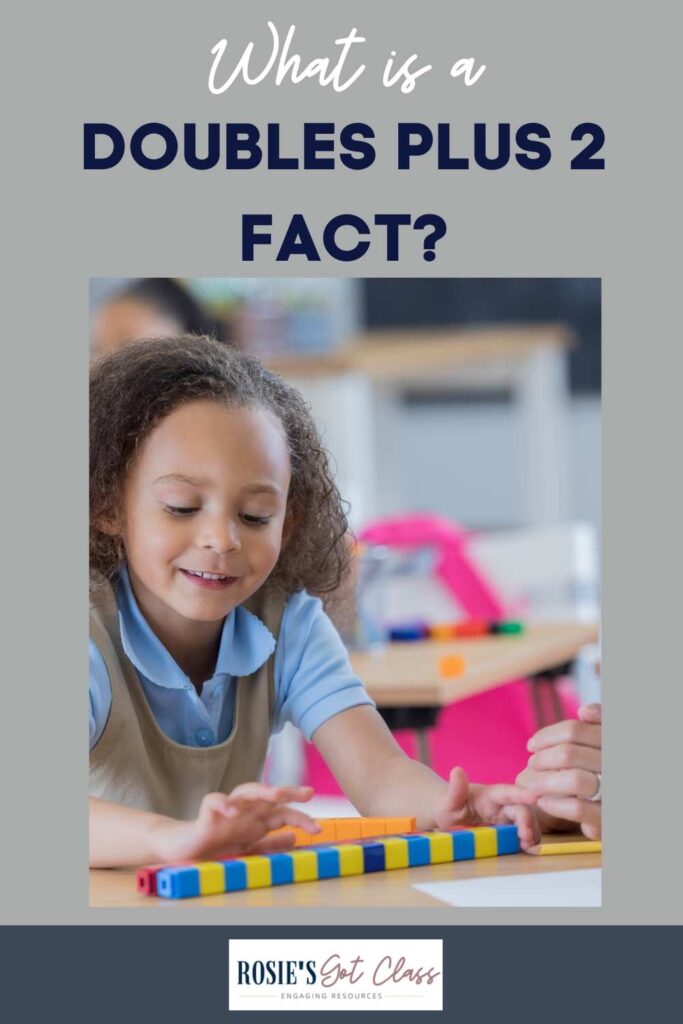 girl counting unifix cubes